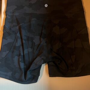 Lululemon Black Camo Shorts
